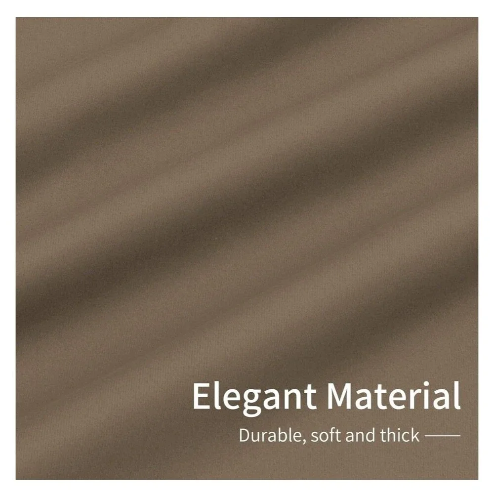Easy-Going Blackout Door Curtains for Bedroom, 108 x 52 In, Camel
